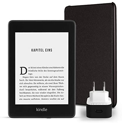 Kindle Paperwhite Essentials Bundle mit einem Kindle Paperwhite 8 GB