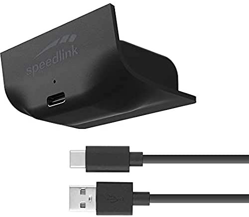 Speedlink Pulse X Play & Charge Kit - Powerbank mit Befestigung für Xbox Series X/S Controller, für zusätzliche 8 Stunden Spielzeit, schwarz