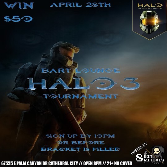 Bart Lounge HEUTE ABEND @8bitrituals veranstaltet ein Halo 3 Turnier Zeig