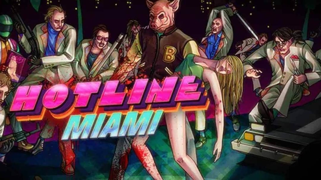 Hotline Miami #hotlinemiami Ein heftiger, aber schöner Klassiker.  Sie müssen ein Gebäude betreten ...