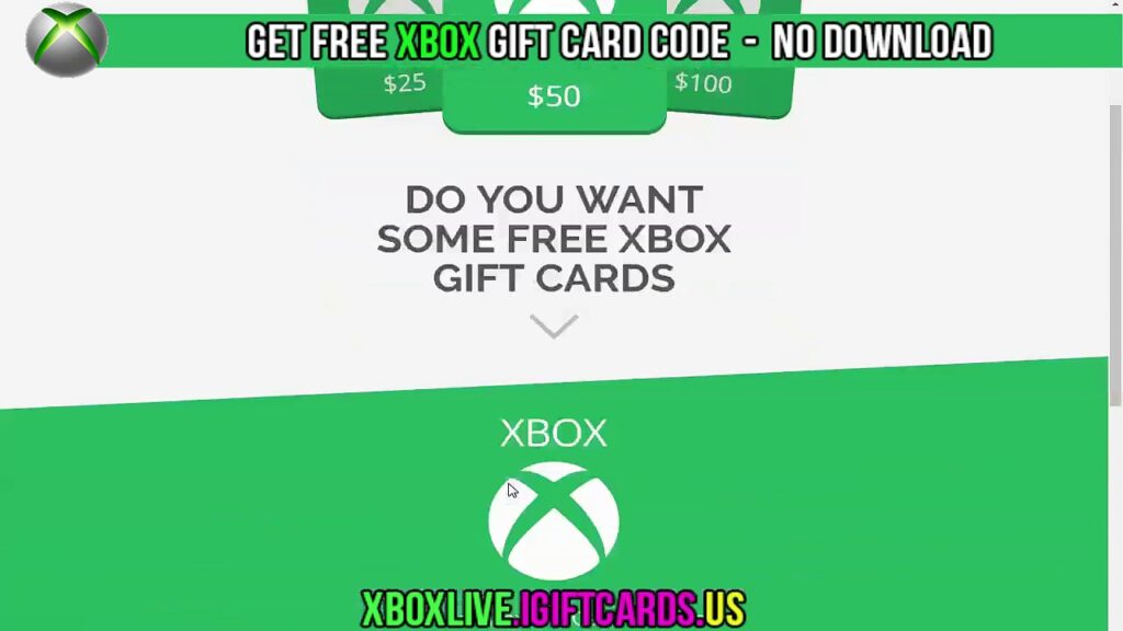 Kostenlose Xbox Live Codes - Xbox Code Generator - Holen Sie sich Xbox Live
