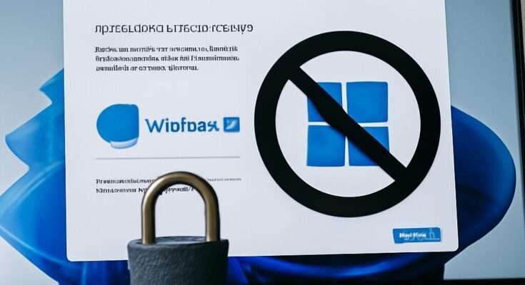 Laptop-Bildschirm zeigt Windows 11 Setup, Nutzer kann Kontozwang nicht umgehen