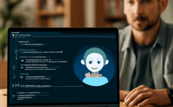 Symbolgrafik zu „Agentic Coding mit Google Jules“: stilisierte Entwickler:innen vor einem Bildschirm, auf dem vernetzte KI-Agenten selbstständig Code schreiben, testen und in ein Repository integrieren, unterstützt durch Google- und Gemini-Branding.