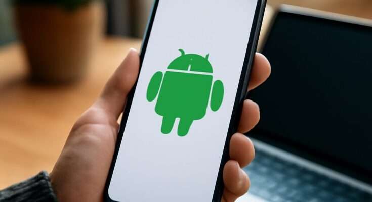 Smartphone mit Android-Logo und Hinweis auf das November 2025 Sicherheitsupdate von Google zur Behebung kritischer Sicherheitslücken auf Pixel-Geräten und anderen Android-Smartphones.