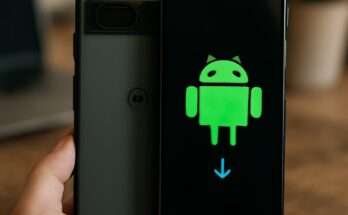 Smartphone mit Android-Logo und Hinweis auf das November 2025 Sicherheitsupdate von Google zur Behebung zahlreicher kritischer Sicherheitslücken.