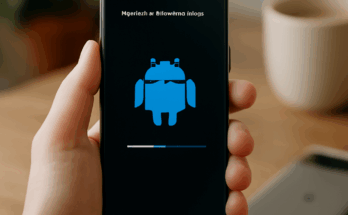 Beitragsbild zum Android November 2023 Systemupdate: Smartphone mit Google Pixel-Logo, Symbol für Sicherheit und Performance-Verbesserungen, Kamera- und Akku-Optimierungen sowie neue Nutzerfunktionen.