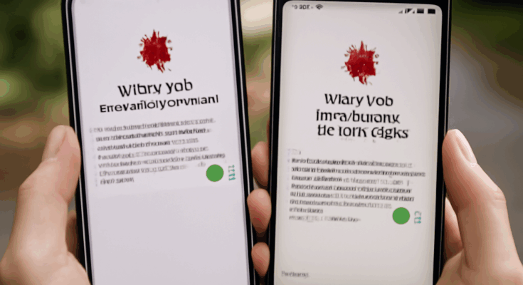Smartphone mit aktivierter Corona-Warntechnik, symbolisiert durch Bluetooth- und Virus-Icons, Darstellung der Integration der Covid-19-Kontaktverfolgung direkt in iOS- und Android-Betriebssysteme von Apple und Google.