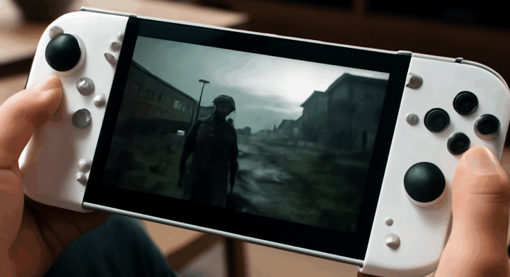 Asus ROG Xbox Ally X Gaming-Handheld in der Hand, zeigt kompaktes Design und beleuchtete Steuerungselemente, im Vergleich zum Steam Deck.