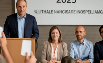 Symbolbild zur Aufsichtsratswahl 2025 bei Rot-Weiss Essen: Mehrere Kandidaten stehen vor Vereinslogo bzw. Stadionkulisse, dazu Schriftzug „Aufsichtsratswahl 2025 – Kandidatenvorstellung“, Fokus auf Mitbestimmung der Mitglieder und strategische Ausrichtung des Vereins.