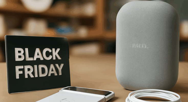 Black Friday-Angebote im Google Store 2023: Reduzierte Pixel-Smartphones, Nest-Smart-Home-Geräte und Zubehör im Überblick.
