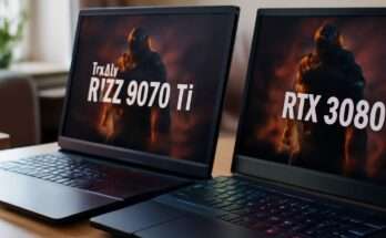 Gaming-Laptop mit Nvidia RTX 5070 Ti Grafik, moderner Gaming-Performance und attraktivem Preis-Leistungs-Verhältnis, präsentiert als letzte Chance vor neueren GPU-Generationen.