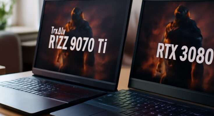 Gaming-Laptop mit Nvidia RTX 5070 Ti Grafik, moderner Gaming-Performance und attraktivem Preis-Leistungs-Verhältnis, präsentiert als letzte Chance vor neueren GPU-Generationen.