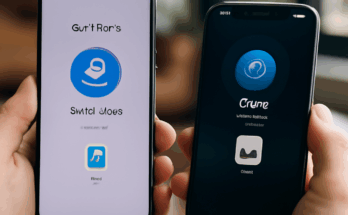 Beitragsbild zeigt ein Android- und ein iPhone-Smartphone, die drahtlos Fotos und Dateien über Quick Share und AirDrop austauschen – symbolisiert den erleichterten plattformübergreifenden Datentransfer zwischen Android und iOS.