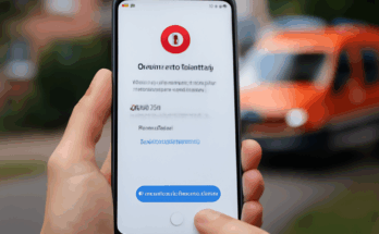 Android-Smartphone zeigt Googles neue Notfallfunktion zur schnellen Hilfe mit automatischer Übermittlung von Standort und medizinischen Daten.