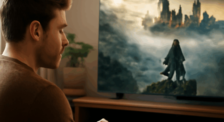 Beitragsbild zu Hogwarts Legacy mit Hinweis auf das neue kostenlose Update, das technische Verbesserungen, Gameplay-Erweiterungen und optimierte Grafikdetails bietet.