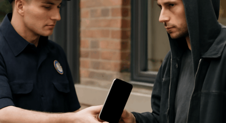 Samsung-Smartphone mit aktiviertem Diebstahlschutz, der gestohlene Geräte unbrauchbar macht und Kriminelle zur Rückgabe bewegt.