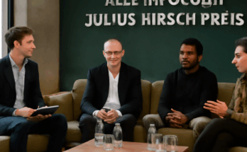 Grafik zum DFB-YouTube-Livestream der Julius-Hirsch-Preisverleihung mit Hinweis auf Live-Übertragung, Talkrunde und Engagement gegen Antisemitismus, Rassismus und Menschenfeindlichkeit im Fußball.