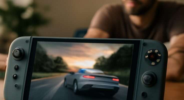 Nintendo Switch 2 mit verbessertem Display für höhere Bildwiederholrate und bessere Auflösung, sehnsüchtig erwartet von Fans.