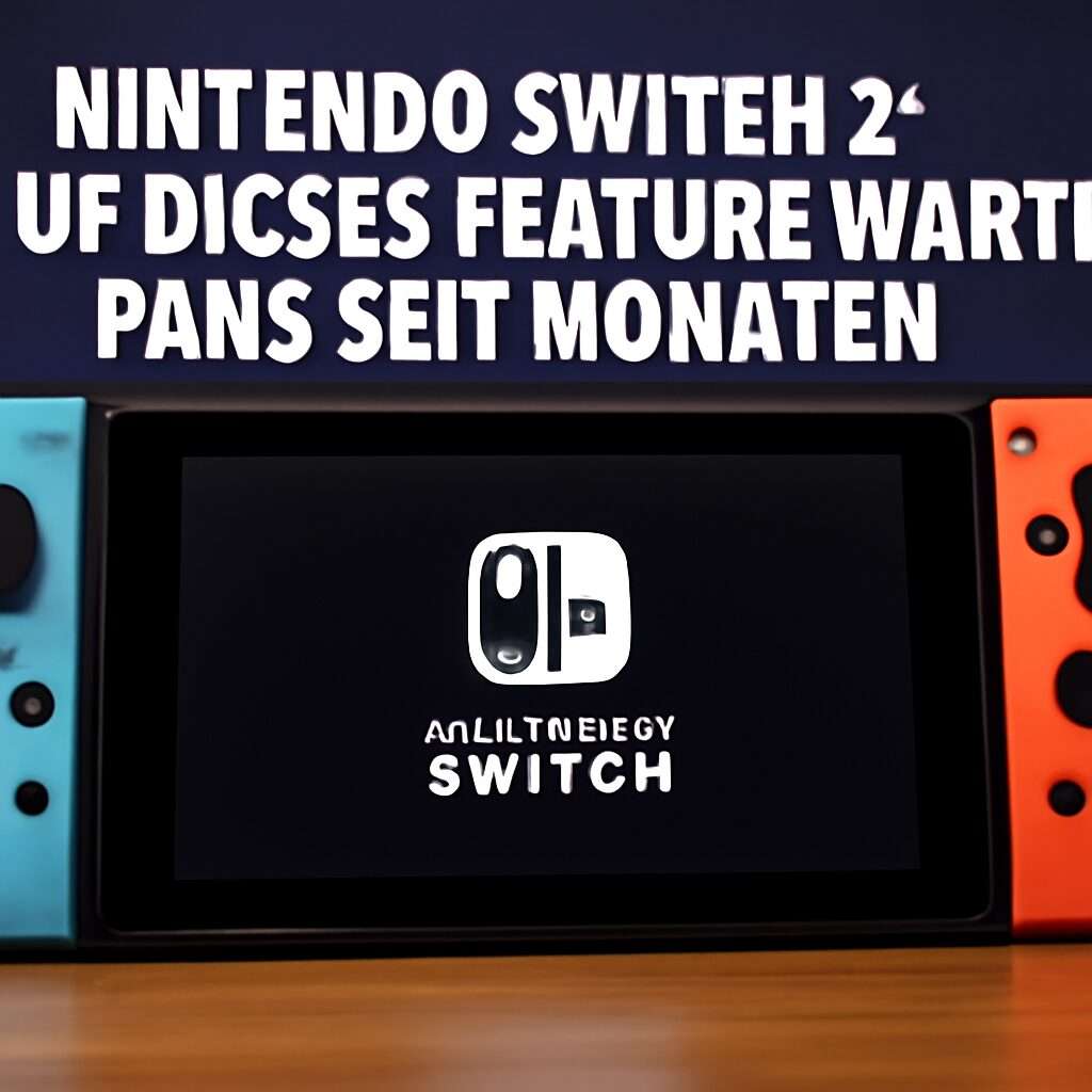 Nintendo Switch 2 mit verbessertem Display für höhere Bildwiederholrate und bessere Auflösung, sehnsüchtig erwartet von Fans.
