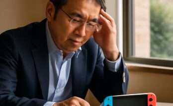 Beitragsbild mit Nintendo Switch 2 Konsole und Logo, Symbol für Nintendos Eingeständnis einer Fehleinschätzung bei der neuen Hardware-Entwicklung.