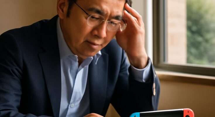 Beitragsbild mit Nintendo Switch 2 Konsole und Logo, Symbol für Nintendos Eingeständnis einer Fehleinschätzung bei der neuen Hardware-Entwicklung.