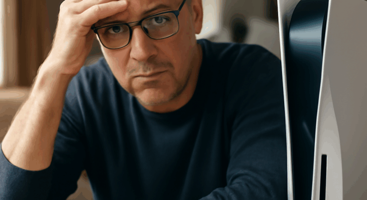 PlayStation 6-Controller und Konsole in Nahaufnahme vor dunklem Hintergrund – Symbolbild zur Warnung eines Experten vor zu frühem Release der nächsten PlayStation-Generation.