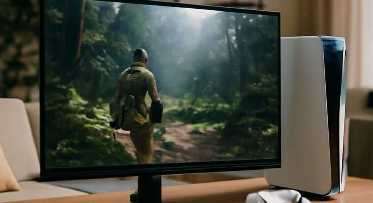 Sony PlayStation Monitor: Moderner 4K-Gaming-Monitor mit HDMI 2.1-Anschlüssen, optimiert für flüssiges Spielen auf PlayStation 5.