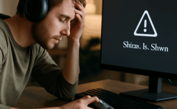 Symbolbild: Verärgerter PC-Spieler sitzt vor Bildschirm mit Fehlermeldung auf der Steam-Startseite, Hinweis auf Verbindungsproblem und nicht ladende Spielebibliothek während einer weltweiten Steam-Störung.