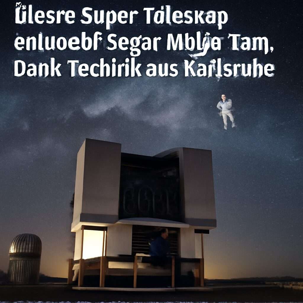 Super-Teleskop in der chilenischen Atacama-Wüste mit Karlsruher Hightech-Modul „Major Tom“ zur präzisen Spiegeljustierung für gestochen scharfe Weltraumbeobachtungen.
