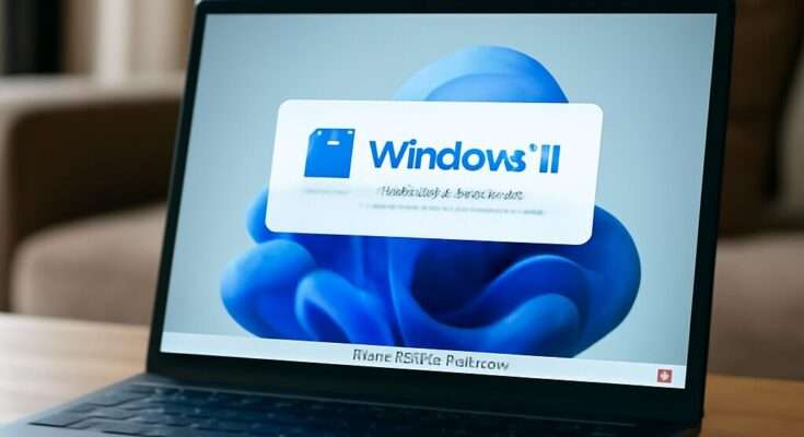 Alt-Text: Windows 11 Desktop mit Startmenü und Taskleiste, Symbolbild zum offiziellen Release des Updates 26H1 mit Build 28000, das neue Funktionen, verbesserte Performance und erhöhte Sicherheit bietet.