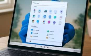 Windows 11 Startmenü nach Update mit neuem, flexiblerem Design, das mehr Personalisierung und verbesserte Bedienbarkeit bietet.