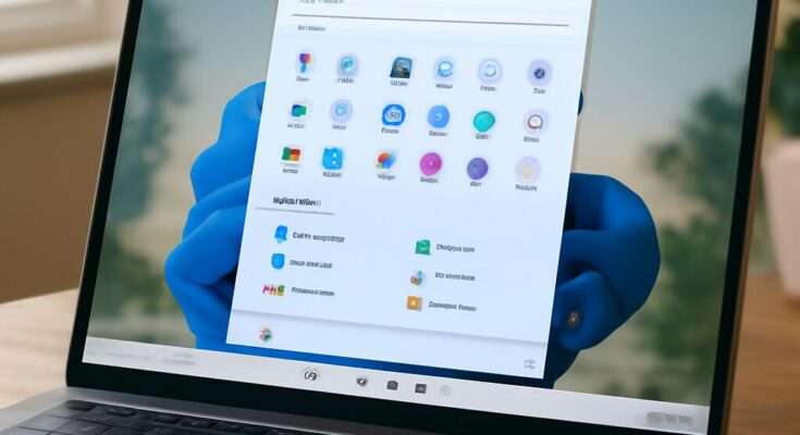 Windows 11 Startmenü nach Update mit neuem, flexiblerem Design, das mehr Personalisierung und verbesserte Bedienbarkeit bietet.