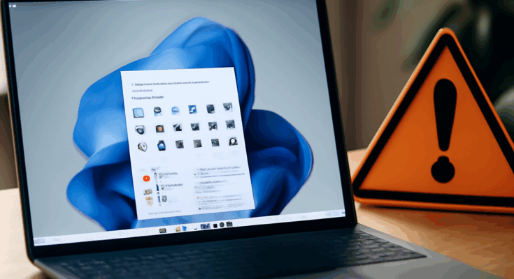Beitragsbild zu Windows 11 mit integrierter agentic KI, die eigenständig handelt, und Microsofts deutlicher Warnung vor Sicherheitsrisiken.