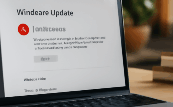 Symbolbild: Windows-Desktop mit geöffnetem Fenster „Windows Update“, Warnhinweis zum Fehlercode 0x80248007 und Fokus auf Schaltflächen zur Problembehandlung und Reparatur von Update-Problemen unter Windows 10/11 im Jahr 2025.