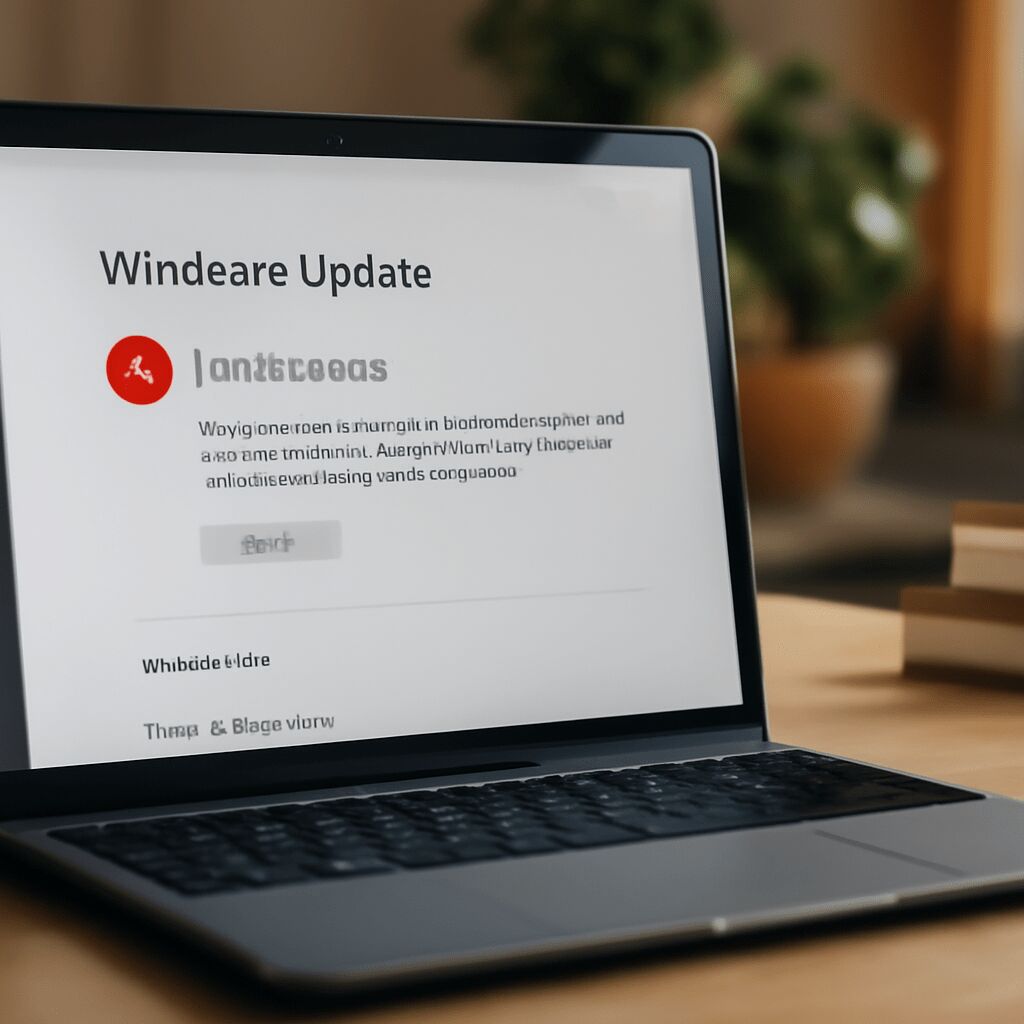 Symbolbild: Windows-Desktop mit geöffnetem Fenster „Windows Update“, Warnhinweis zum Fehlercode 0x80248007 und Fokus auf Schaltflächen zur Problembehandlung und Reparatur von Update-Problemen unter Windows 10/11 im Jahr 2025.