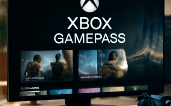 Alt-Text: „Symbolgrafik zu Microsoft DirectSR: stilisierte PC-Gaming-Szene mit Monitor, auf dem ein hochauflösendes Spiel läuft, dazu die Logos von AMD, Intel und Nvidia sowie DirectX-Icon, um die vereinheitlichte Super-Resolution-Schnittstelle unter Windows zu verdeutlichen.“