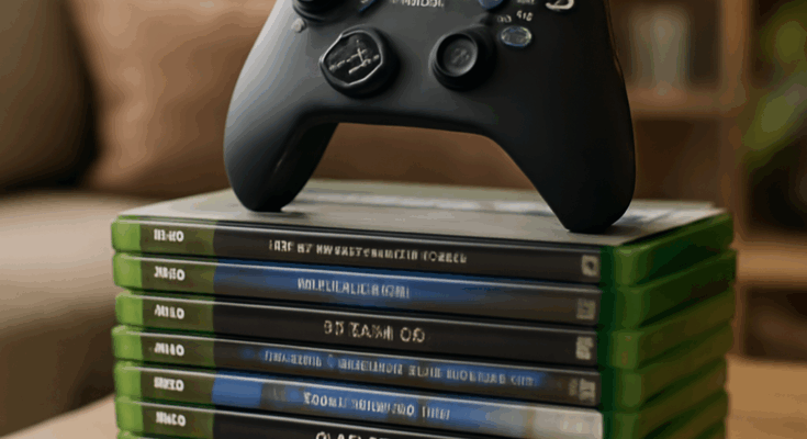 Xbox Game Pass feiert starkes 2. Quartal mit über 40 neuen Spielen und Top-Bewertungen – vielfältige Titel von Blockbustern bis Indie-Perlen auf grünem Xbox-Hintergrund.