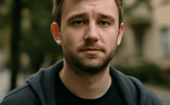 Schwarz-weiß-Foto von YouTuber Jan Zimmermann, Mitbegründer des Kanals „Gewitter im Kopf“, mit ernstem Blick – bebildert die Nachricht über den Tod des 25-jährigen Tourette-Influencers und die Trauer der Online-Community.