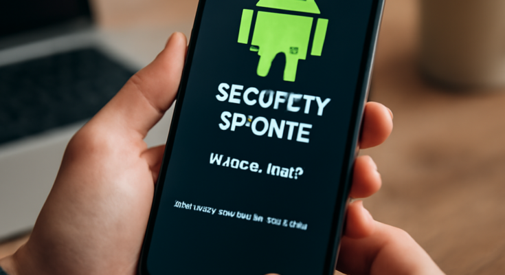 Smartphone mit Android-Oberfläche, das ein verfügbares Systemupdate anzeigt; symbolisch für das Android-Sicherheitsupdate November 2025, das kritische Sicherheitslücken im Betriebssystem und in Hardware-Treibern schließt.