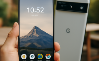 Smartphone-Mockup des kommenden Google Pixel mit größerem randarmen Display und neu gestaltetem Kameramodul auf der Rückseite, Symbolbild für das erwartete Pixel-Update mit modernisiertem Design.