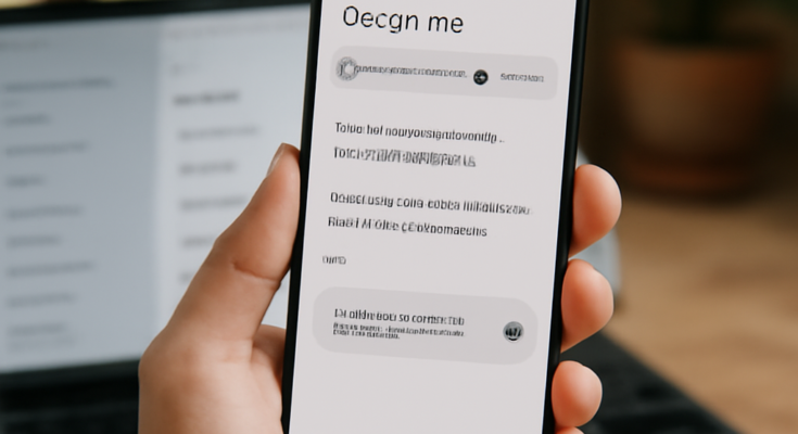 Smartphone mit Google-Pixel-Oberfläche, auf dem in den Einstellungen eine neue, größere Anzeigegröße ausgewählt wird; Fokus auf vergrößerten Text- und Symbol-Elementen als Hinweis auf das aktuelle Display- und Barrierefreiheits-Update.