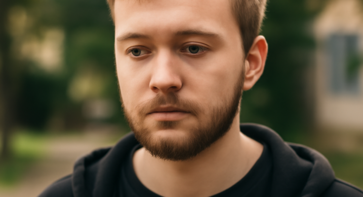 Schlichtes Porträtfoto von Jan Zimmermann, dem 27-jährigen YouTuber hinter „Gewitter im Kopf“, der offen über sein Leben mit Tourette-Syndrom sprach und dessen überraschender Tod große Trauer in der Online-Community ausgelöst hat.