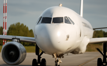 Ein Airbus A320 am Boden vor dem Terminal, dazu eingeblendete Cockpit-Instrumente bzw. digitale Anzeigen, symbolisch für ein Software-Problem bei der Höhenanzeige und daraus resultierende Sicherheitsanweisungen und mögliche Flugausfälle.