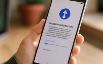 Symbolbild eines aktuellen Google-Pixel-Smartphones mit Update-Hinweis auf dem Display, das den Start eines großen Funktions- und Sicherheitsupdates für die Pixel-Generation 2026 andeutet.