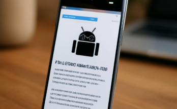 Beitragsbild zeigt ein Google-Pixel-Smartphone mit Android-Oberfläche, das ein laufendes Systemupdate auf Android 16 QPR3 Beta 2 hervorhebt, mit Fokus auf Wartung, Fehlerbehebungen, Stabilität, Konnektivität und Sicherheit.