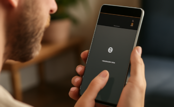 Google-Pixel-Smartphone auf Tisch, Finger tippt auf Fingerabdrucksensor, Bildschirm noch ausgeschaltet – Symbolbild für neues Android-Update zum schnelleren Entsperren bei dunklem Display.