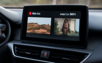 Android Auto im Auto-Display mit YouTube- und Prime-Video-Streaming während der Ladepause an der Ladesäule (nur im Stand)