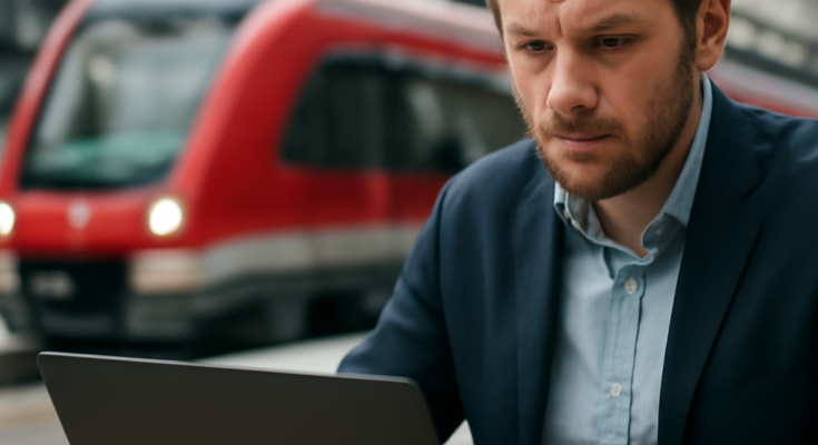 Cyberangriff verursacht großflächige IT-Störung bei der Deutschen Bahn mit Einschränkungen digitaler Systeme und interner Abläufe.