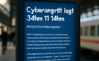 Symbolbild: Deutsche Bahn-Zug und digitale Störungssymbole; Bericht über IT-Ausfall am 18.02.2026, als möglicher Cyberangriff untersucht.