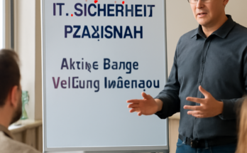 Alt-Text: „Symbolbild IT-Sicherheit: Laptop mit Schloss-Icon, Hinweis auf Informationsabend der Aktiven Bürger in Velburg.“